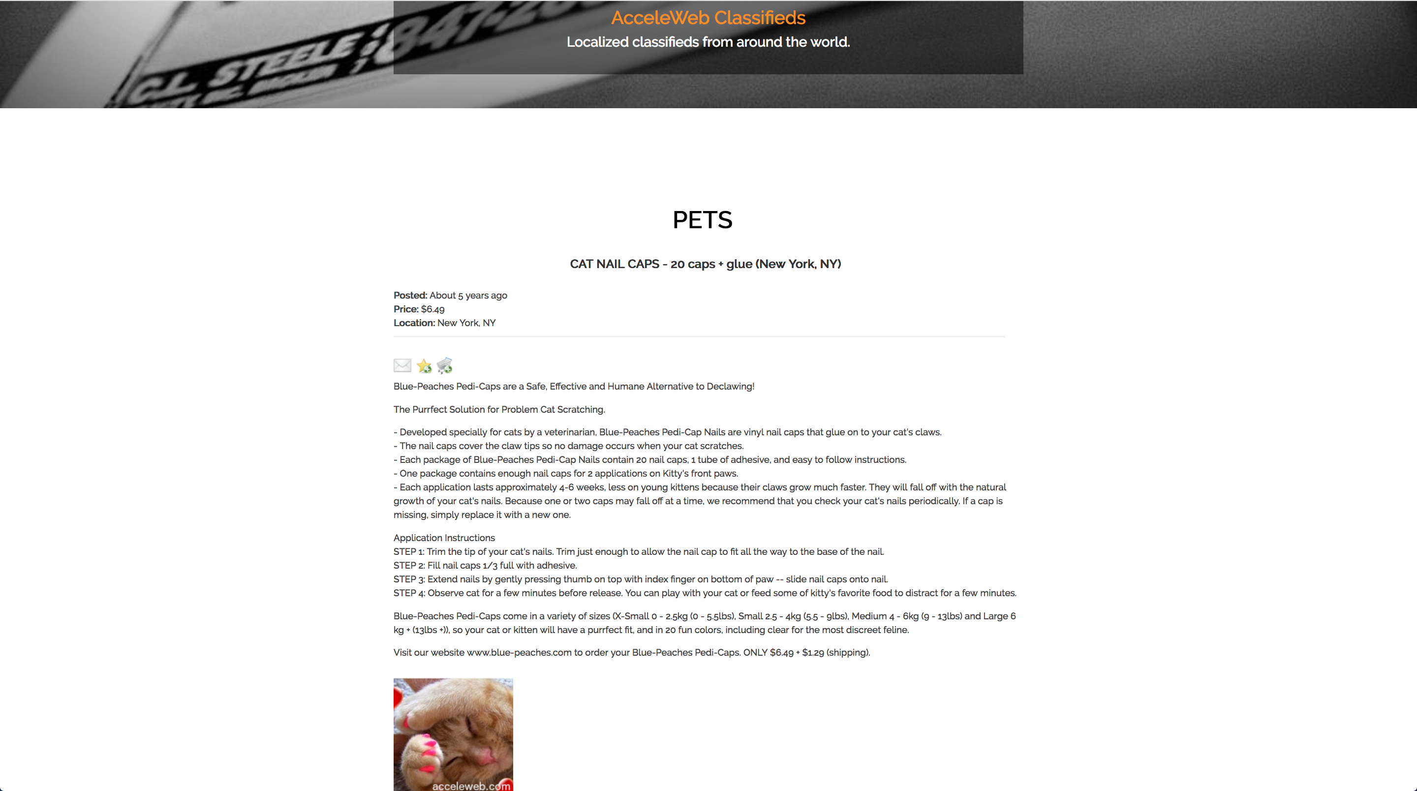 Beautiful listing details page